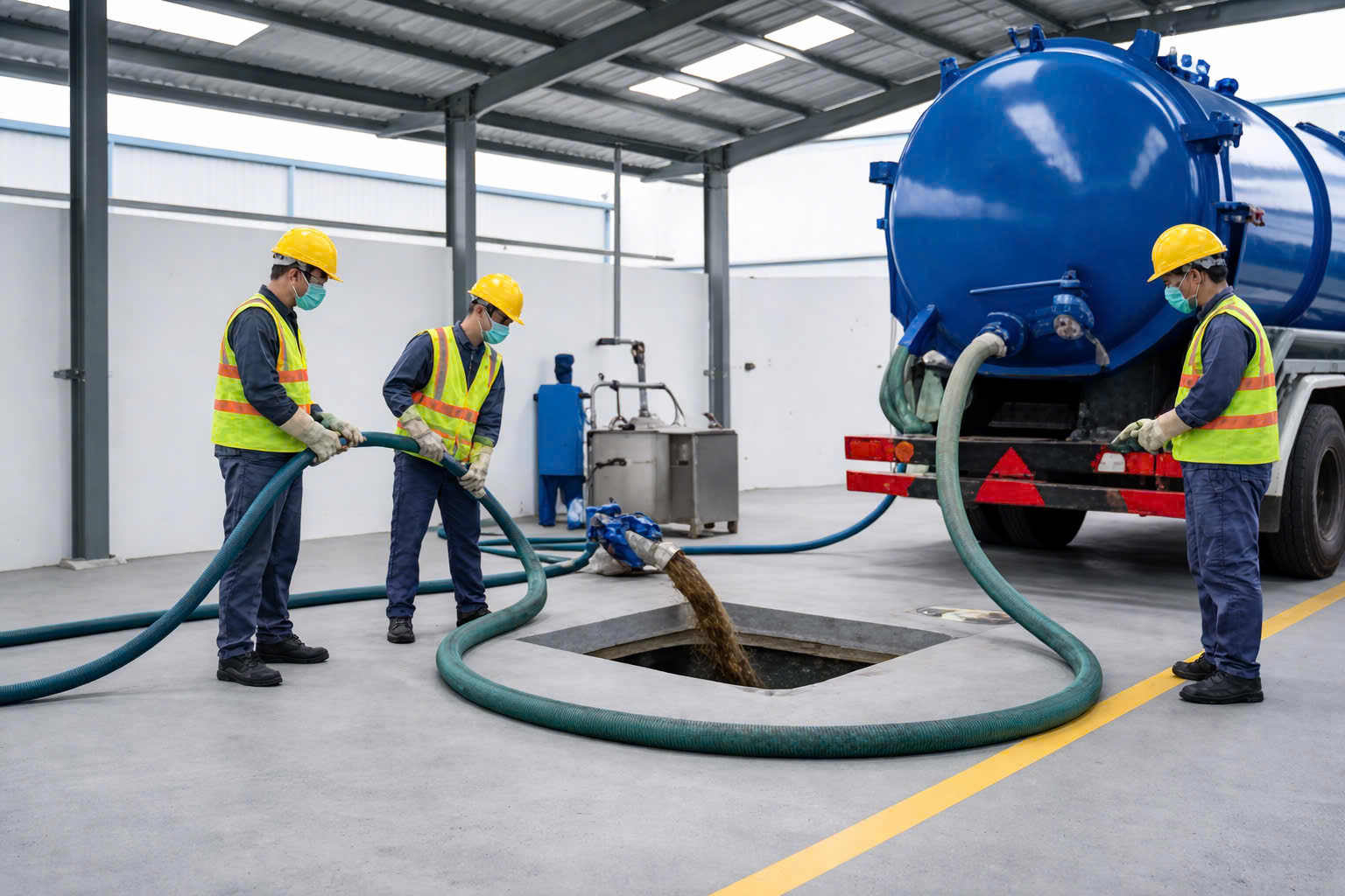 Hút hầm cầu công nghiệp uy tín HCM